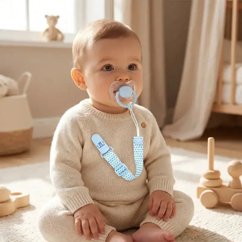 Fixed Button Baby Pacifier Clips Chains Ribbon Dummy Soother Holder Chains Anti-drop Buckle Strap for Pacifier Baby Feeding Gift by Dropshipman