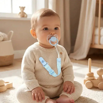 Fixed Button Baby Pacifier Clips Chains Ribbon Dummy Soother Holder Chains Anti-drop Buckle Strap for Pacifier Baby Feeding Gift by Dropshipman