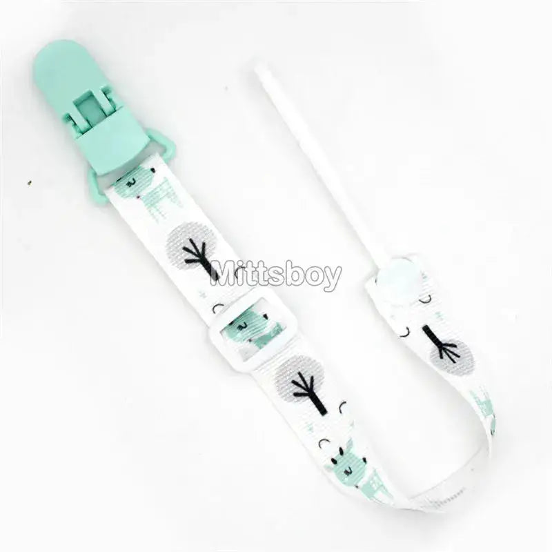 Fixed Button Baby Pacifier Clips Chains Ribbon Dummy Soother Holder Chains Anti-drop Buckle Strap for Pacifier Baby Feeding Gift by Dropshipman