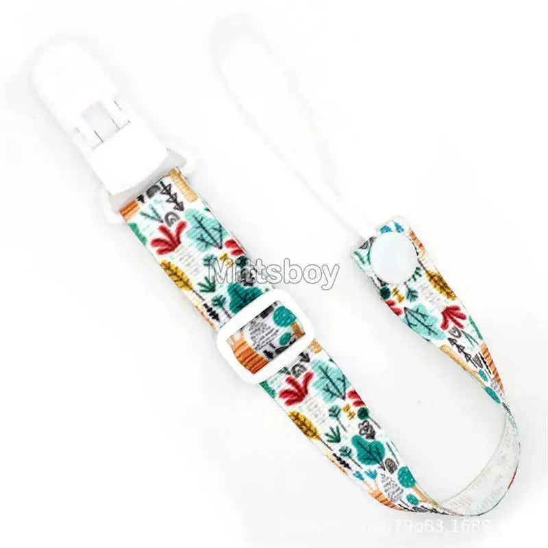 Fixed Button Baby Pacifier Clips Chains Ribbon Dummy Soother Holder Chains Anti-drop Buckle Strap for Pacifier Baby Feeding Gift by Dropshipman