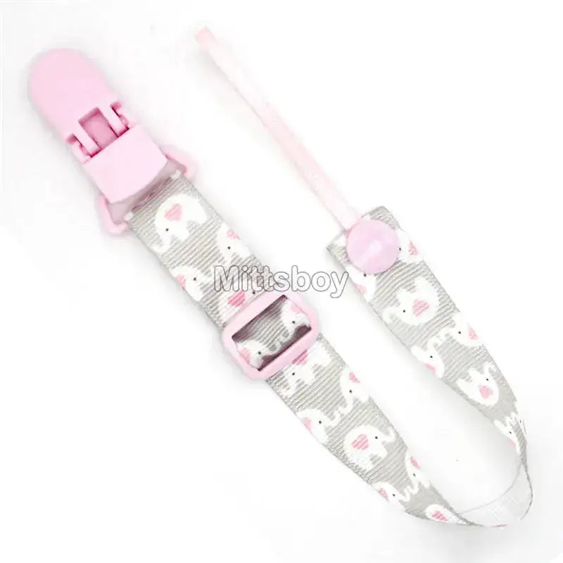 Fixed Button Baby Pacifier Clips Chains Ribbon Dummy Soother Holder Chains Anti-drop Buckle Strap for Pacifier Baby Feeding Gift by Dropshipman