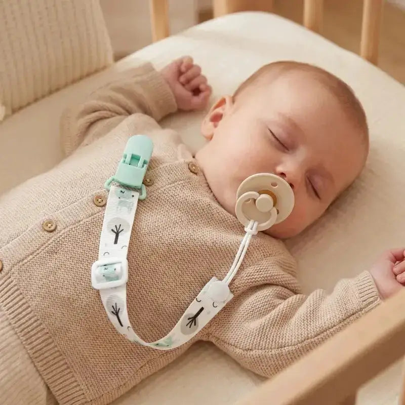 Fixed Button Baby Pacifier Clips Chains Ribbon Dummy Soother Holder Chains Anti-drop Buckle Strap for Pacifier Baby Feeding Gift by Dropshipman