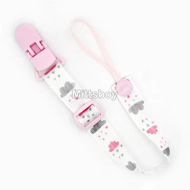 Fixed Button Baby Pacifier Clips Chains Ribbon Dummy Soother Holder Chains Anti-drop Buckle Strap for Pacifier Baby Feeding Gift by Dropshipman