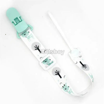 Fixed Button Baby Pacifier Clips Chains Ribbon Dummy Soother Holder Chains Anti-drop Buckle Strap for Pacifier Baby Feeding Gift by Dropshipman