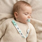 Fixed Button Baby Pacifier Clips Chains Ribbon Dummy Soother Holder Chains Anti-drop Buckle Strap for Pacifier Baby Feeding Gift SHOPEZRA L.L.C.