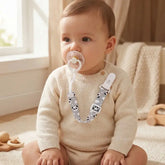Fixed Button Baby Pacifier Clips Chains Ribbon Dummy Soother Holder Chains Anti-drop Buckle Strap for Pacifier Baby Feeding Gift SHOPEZRA L.L.C.