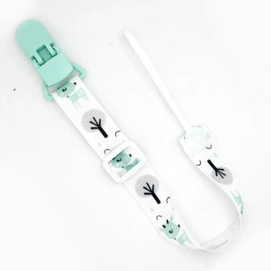 Fixed Button Baby Pacifier Clips Chains Ribbon Dummy Soother Holder Chains Anti-drop Buckle Strap for Pacifier Baby Feeding Gift SHOPEZRA L.L.C.