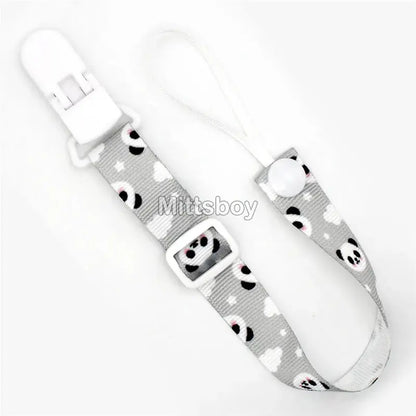Fixed Button Baby Pacifier Clips Chains Ribbon Dummy Soother Holder Chains Anti-drop Buckle Strap for Pacifier Baby Feeding Gift SHOPEZRA L.L.C.