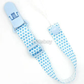 Fixed Button Baby Pacifier Clips Chains Ribbon Dummy Soother Holder Chains Anti-drop Buckle Strap for Pacifier Baby Feeding Gift SHOPEZRA L.L.C.