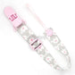 Fixed Button Baby Pacifier Clips Chains Ribbon Dummy Soother Holder Chains Anti-drop Buckle Strap for Pacifier Baby Feeding Gift SHOPEZRA L.L.C.