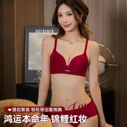 Red Underwear Wedding Bride Women&