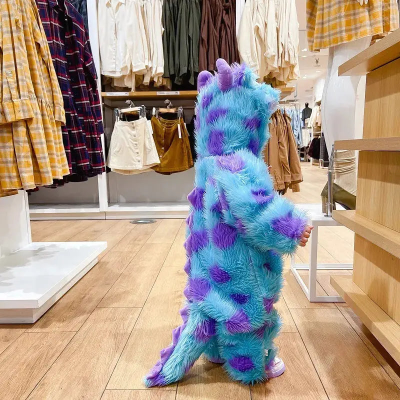 Cute animal baby jumpsuit with hood and zipper by Shopezra L.L.C., featuring colorful animal design for infants.