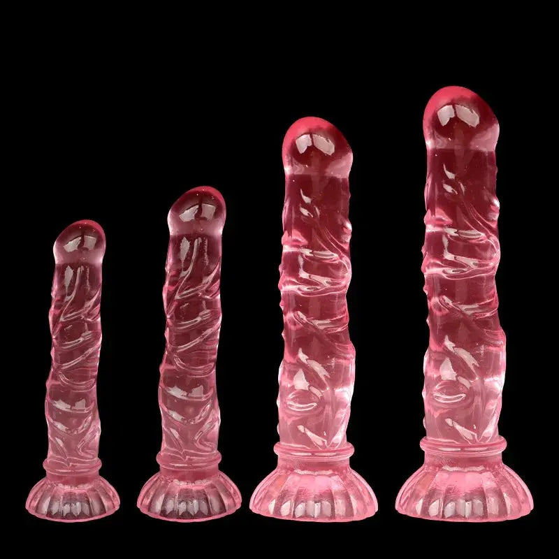 Pink textured anal plug with suction cup, designed for adult male and female anal dilation, by SHOPEZRA L.L.C.