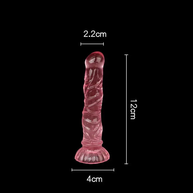 Pink textured anal plug with suction cup from SHOPEZRA L.L.C., adult sex toy designed for anal dilation and stimulation.