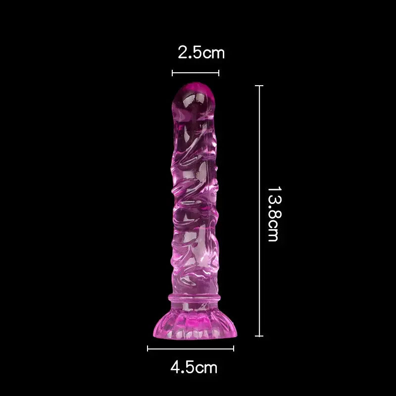 Pink textured anal plug with suction cup, designed for adult male and female anal dilation and stimulation.
