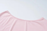 Dulzura Sexy Long Sleeve Mini Dress Oblique Shoulder Solid Simple Dresses Party Club Birthday Vacation Date Y2K Women Clothes SHOPEZRA L.L.C.