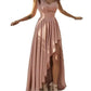 Elegant Dress Vestidos Dresses 2025 Woman Off Shoulder Solid Color Sleeveless Banquet Irregular Hem Temperament Commuting Slim SHOPEZRA L.L.C.