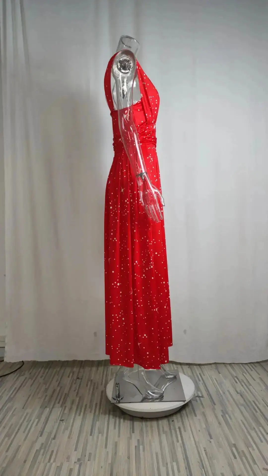 Elegant Dress Vestidos Dresses 2025 Woman Off Shoulder Solid Color Sleeveless Banquet Irregular Hem Temperament Commuting Slim by Dropshipman