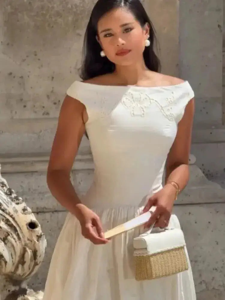Trendy Minimalist Dress Romantic Stylish Vintage Dresses Women Bridesmaid Party Modest Street Summer Outfits by Dropshipman