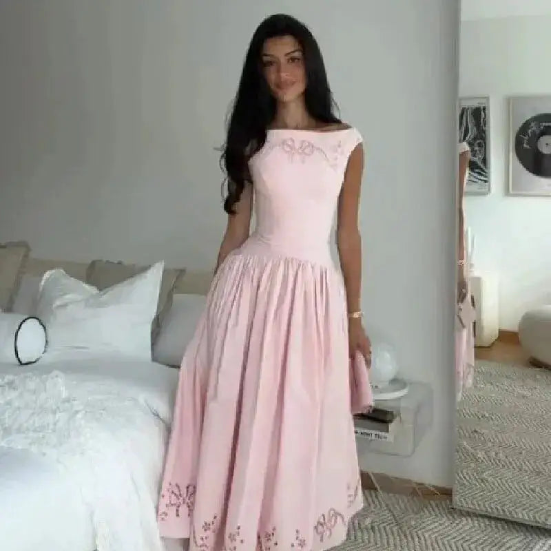 Trendy Minimalist Dress Romantic Stylish Vintage Dresses Women Bridesmaid Party Modest Street Summer Outfits by Dropshipman