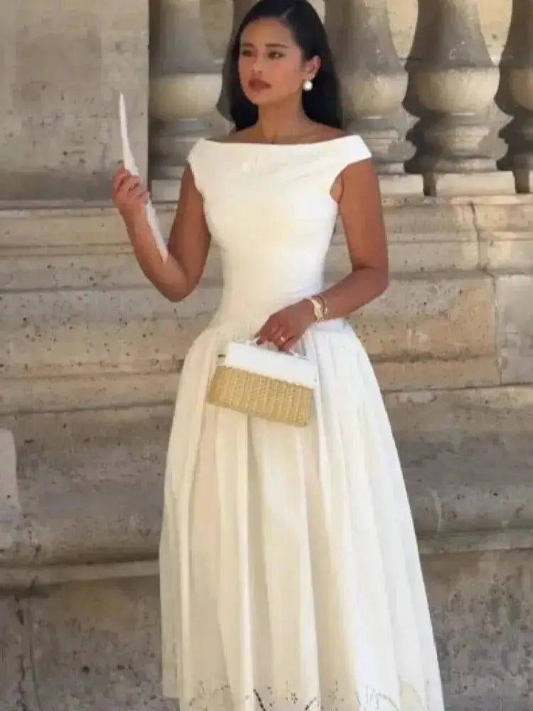 Trendy Minimalist Dress Romantic Stylish Vintage Dresses Women Bridesmaid Party Modest Street Summer Outfits by Dropshipman
