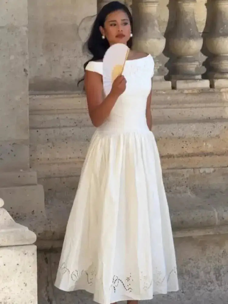 Trendy Minimalist Dress Romantic Stylish Vintage Dresses Women Bridesmaid Party Modest Street Summer Outfits by Dropshipman