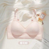 Summer Breathable Large Size Underwear Anti-Sagging Thin Push-Up Jelly Underwear Upper Support Breast Fixed Cup Women&