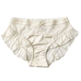 New recommend pure sexy lace translucent underwear mesh ruffled women&