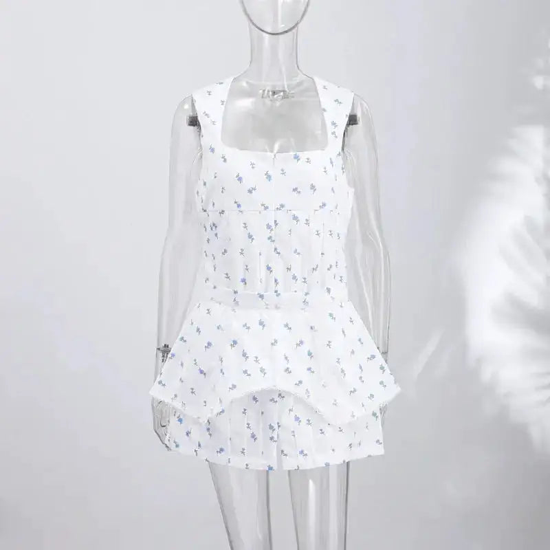 Casual Printed Mini Dress Women Full Sleeve Button V-neck Lady Short Dresses Waist Tape 2026 Spring Summer Female Robe Beach by Dropshipman