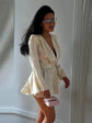 Casual Printed Mini Dress Women Full Sleeve Button V-neck Lady Short Dresses Waist Tape 2026 Spring Summer Female Robe Beach SHOPEZRA L.L.C.