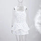 Casual Printed Mini Dress Women Full Sleeve Button V-neck Lady Short Dresses Waist Tape 2026 Spring Summer Female Robe Beach SHOPEZRA L.L.C.