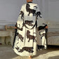 Wedding Party Dress Fashion Printed Robe Women&