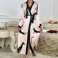 Wedding Party Dress Fashion Printed Robe Women&
