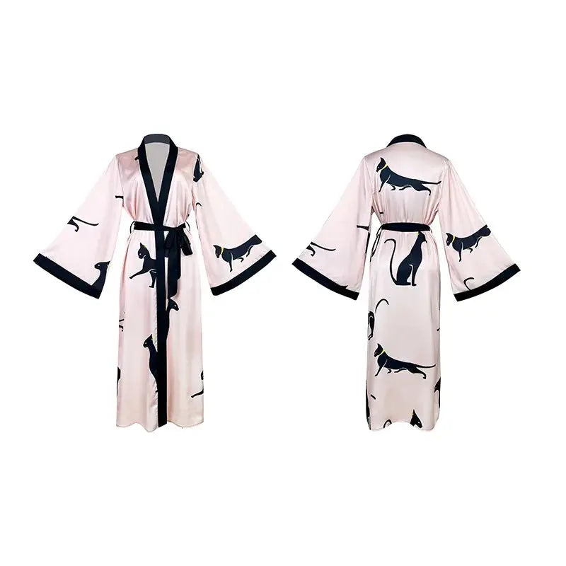 Wedding Party Dress Fashion Printed Robe Women&
