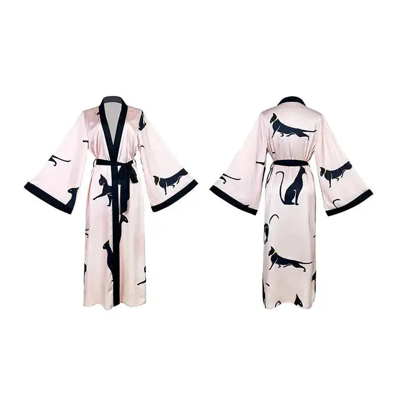 Wedding Party Dress Fashion Printed Robe Women&
