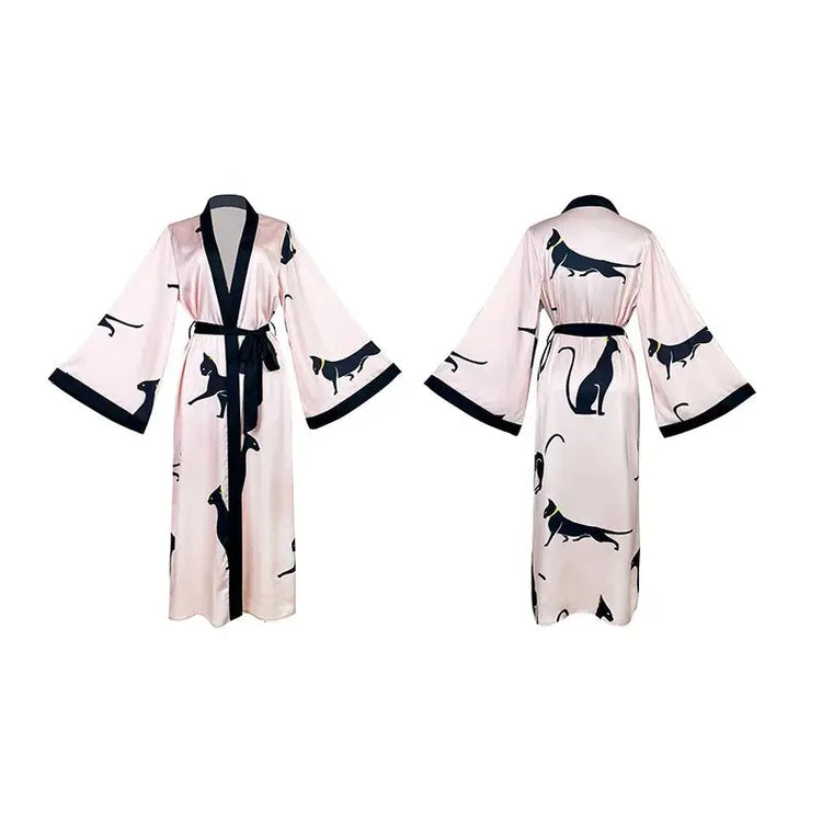 Wedding Party Dress Fashion Printed Robe Women&