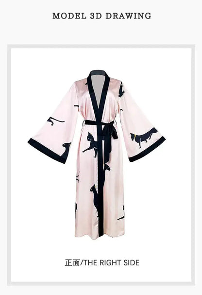 Wedding Party Dress Fashion Printed Robe Women&