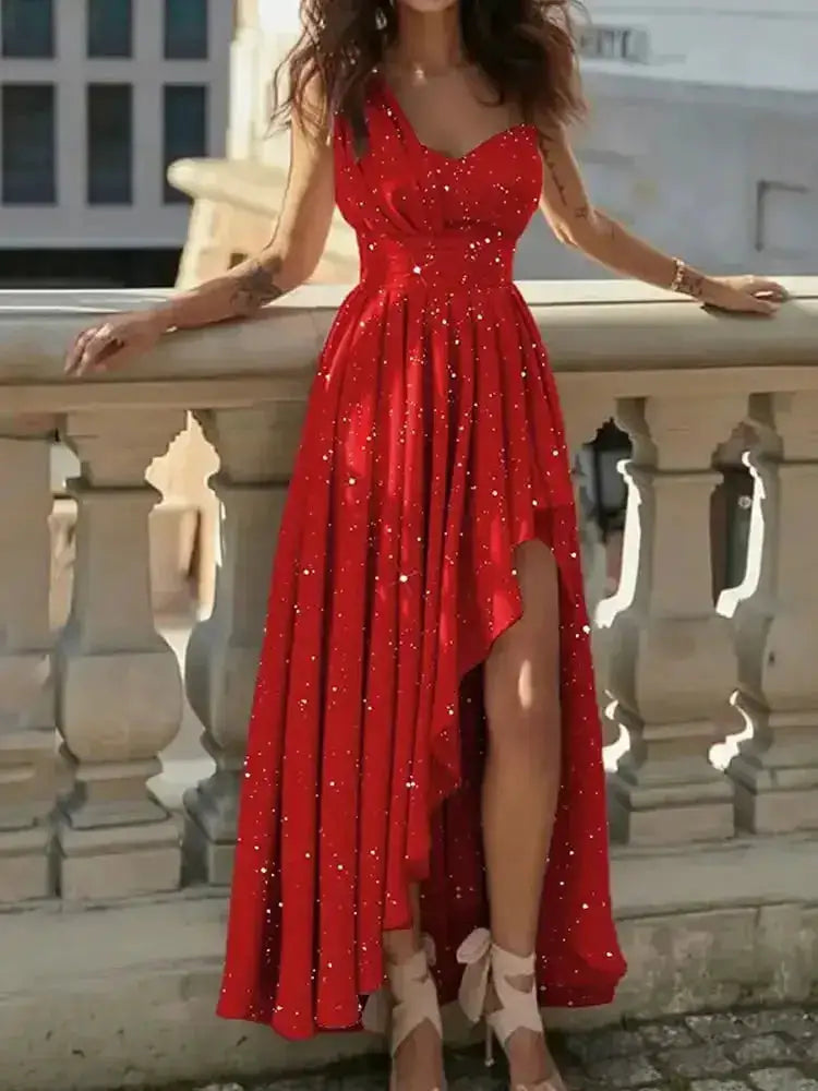 Women Evening Dresses Sexy Elegant Red Cocktail Party Chic Gala Graduation Luxury Formal Occasion Bridesmaid Gown Dress Clothes by Dropshipman