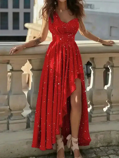 Women Evening Dresses Sexy Elegant Red Cocktail Party Chic Gala Graduation Luxury Formal Occasion Bridesmaid Gown Dress Clothes by Dropshipman