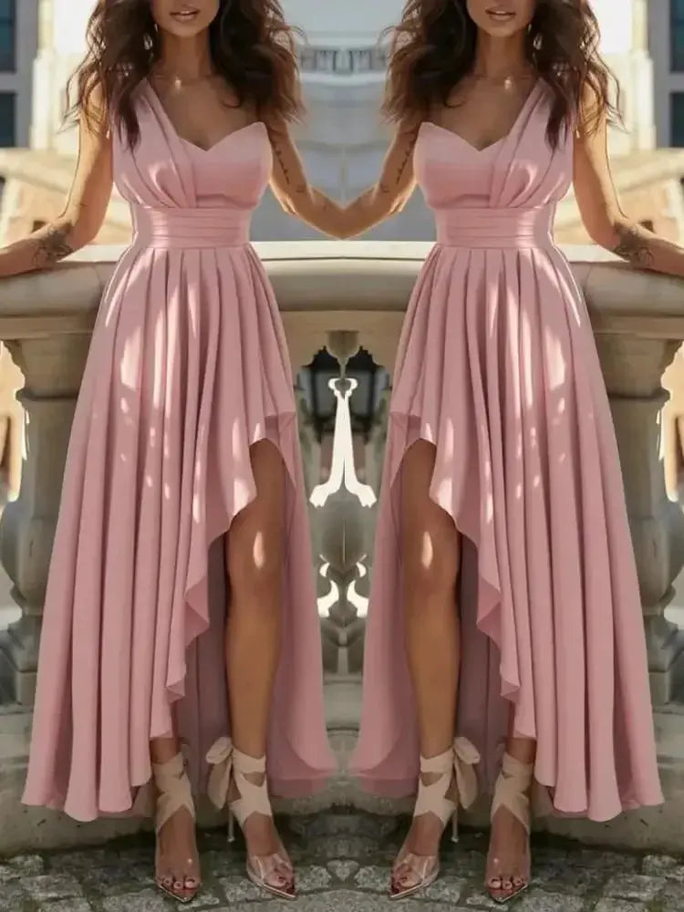 Women Evening Dresses Sexy Elegant Red Cocktail Party Chic Gala Graduation Luxury Formal Occasion Bridesmaid Gown Dress Clothes SHOPEZRA L.L.C.