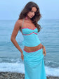 2 Piece Skirt Set Sequin Trim Halter Crop Top Maxi Skirt 2026 Spring Summer Y2K Night Out Clubwear Party Bodycon Co-ord Outfit SHOPEZRA L.L.C.