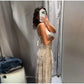 Bead Embroidery Sequin Ruffle Women Dress Sleeveless Backless Strap Sexy Evening Dresses 2025 Summer Party Holiday Street Robe SHOPEZRA L.L.C.