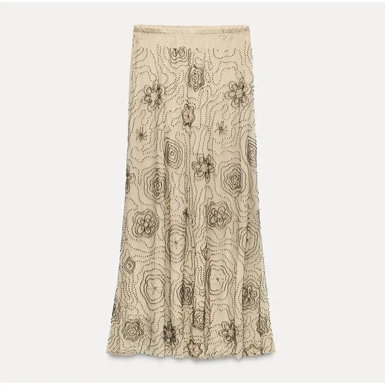Bead Embroidery Sequin Ruffle Women Dress Sleeveless Backless Strap Sexy Evening Dresses 2025 Summer Party Holiday Street Robe SHOPEZRA L.L.C.