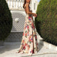 Boho Style Long Dress Beach Holiday Dress Halter Maxi Print Slip Dress Summer Women&