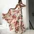 Boho Style Long Dress Beach Holiday Dress Halter Maxi Print Slip Dress Summer Women&