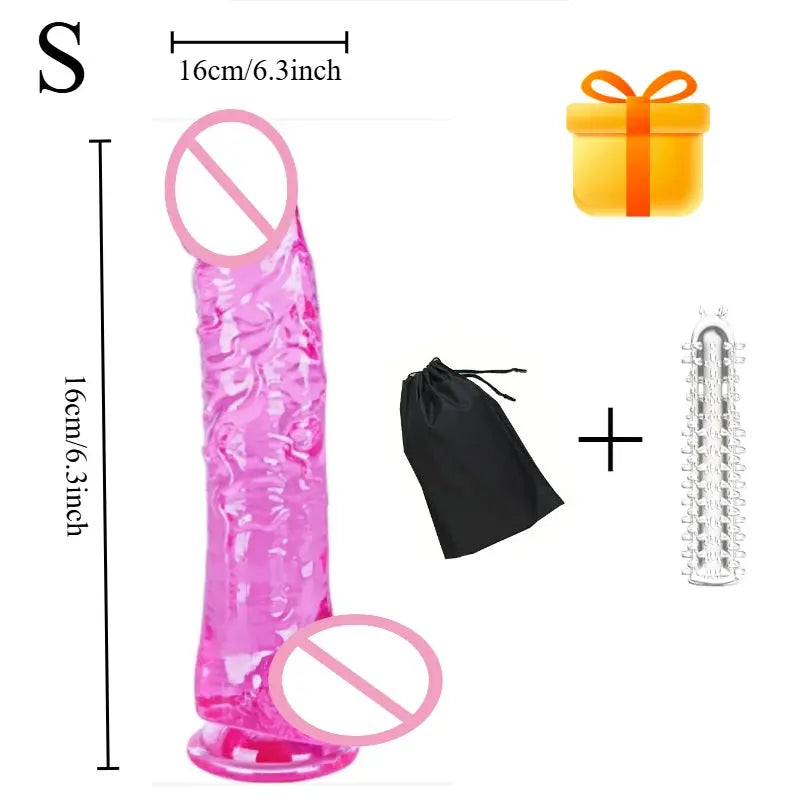 Realistic pink dildo with curved shaft, suction cup, balls, and G-spot design from SHOPEZRA L.L.C., suitable for adult pleasure.