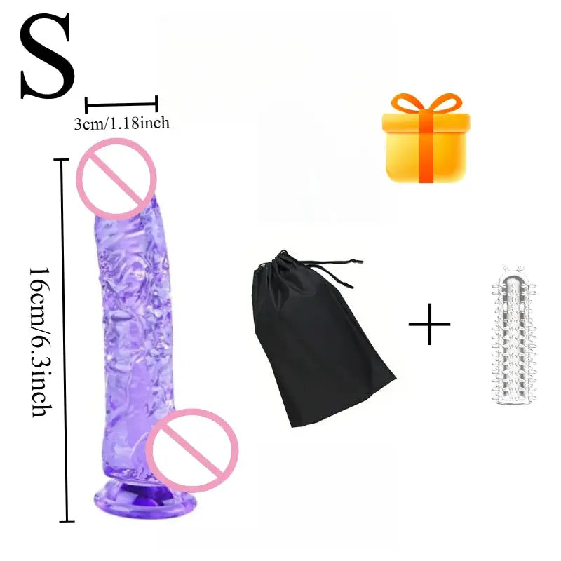 Realistic pink adult dildo with curved shaft, suction cup, balls, and G-spot design by SHOPEZRA L.L.C.
