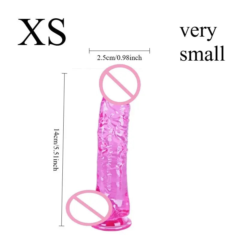 Realistic pink dildo with curved shaft, suction cup base, and balls, designed for vaginal and G-spot stimulation by SHOPEZRA L.L.C.
