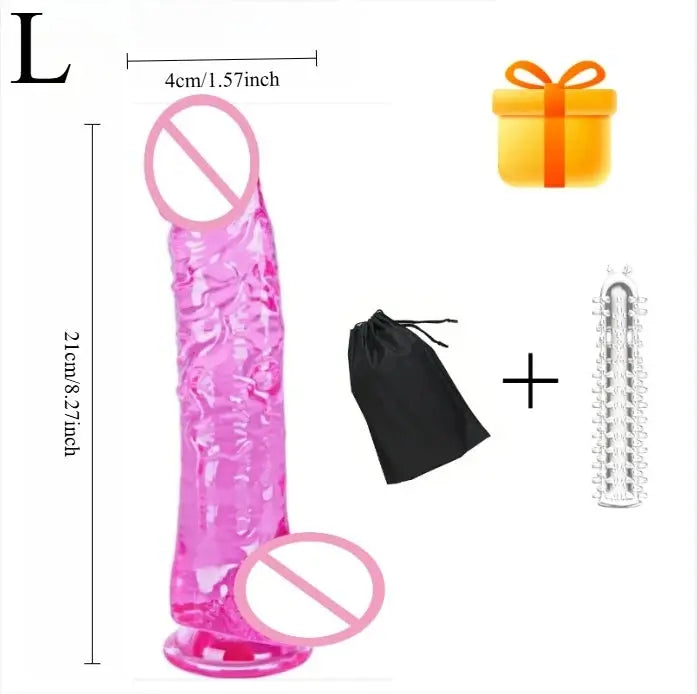 Realistic pink dildo with curved shaft, suction cup, balls, and G-spot design from SHOPEZRA L.L.C. for adult pleasure.
