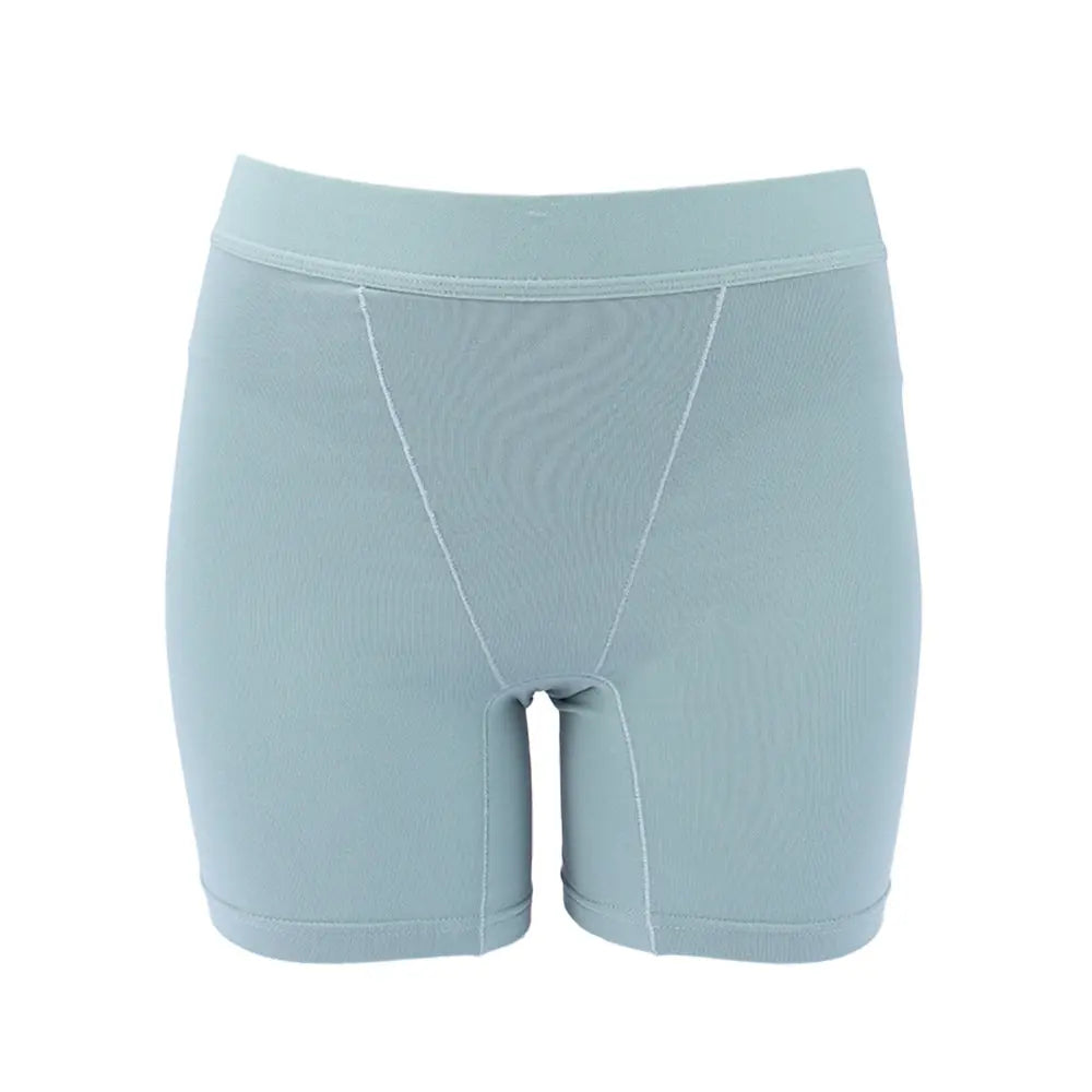 Pink plus-size women's cotton leak-proof underwear with high waist and double-layer design, ideal for physiological comfort.